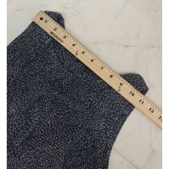 Athleta High Neck Santorini Sleeveless Dress Navy Print Sz L - Picture 8 of 10